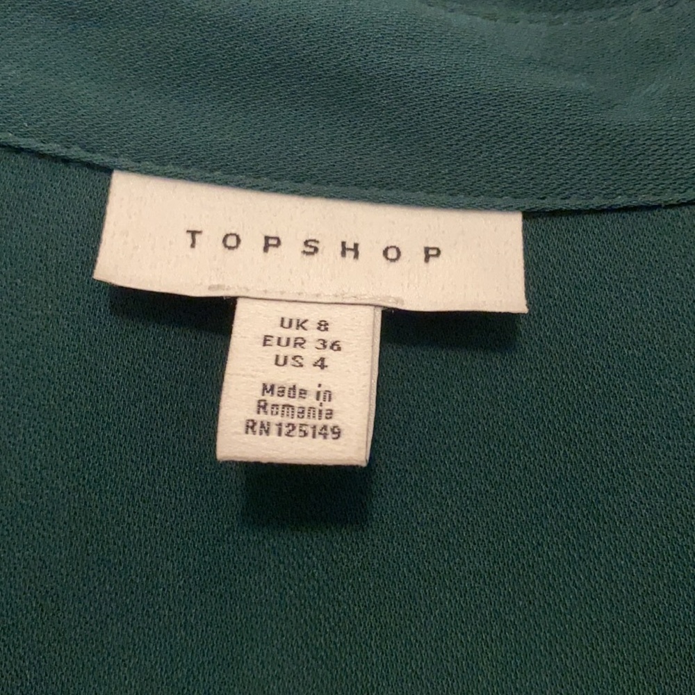 Green TOPSHOP Mini Dress - Picture 2 of 3